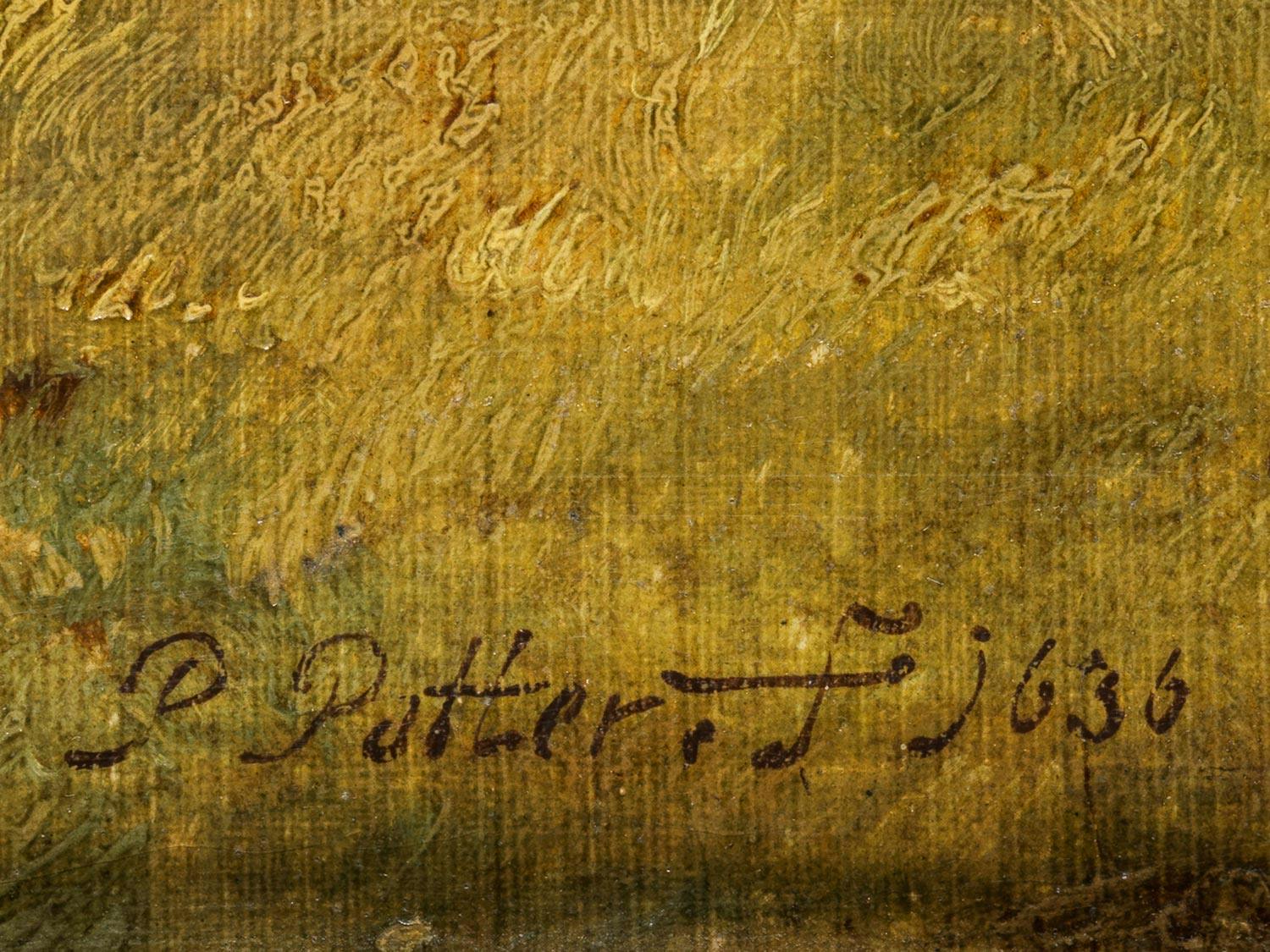 Detailabbildung: Paulus Potter, 1625 Enkhuizen – 1654 Amsterdam, zug.