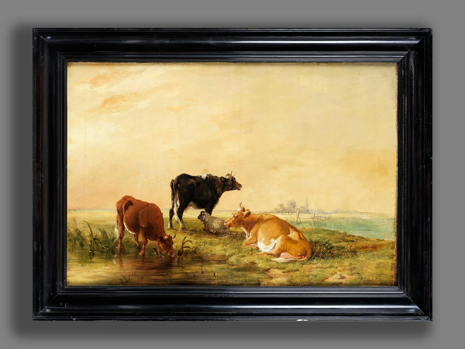 Detailabbildung: Paulus Potter, 1625 Enkhuizen – 1654 Amsterdam, zug.