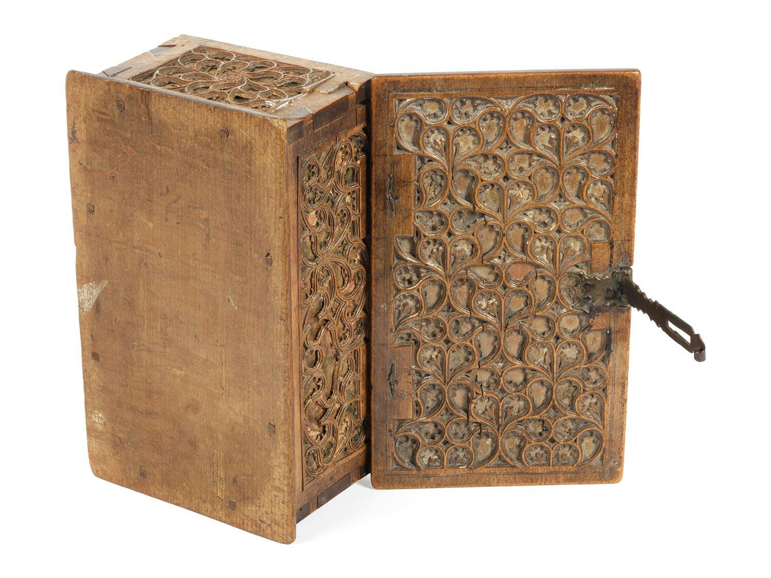 Detailabbildung: Seltenes gotisches Schmuckkästchen