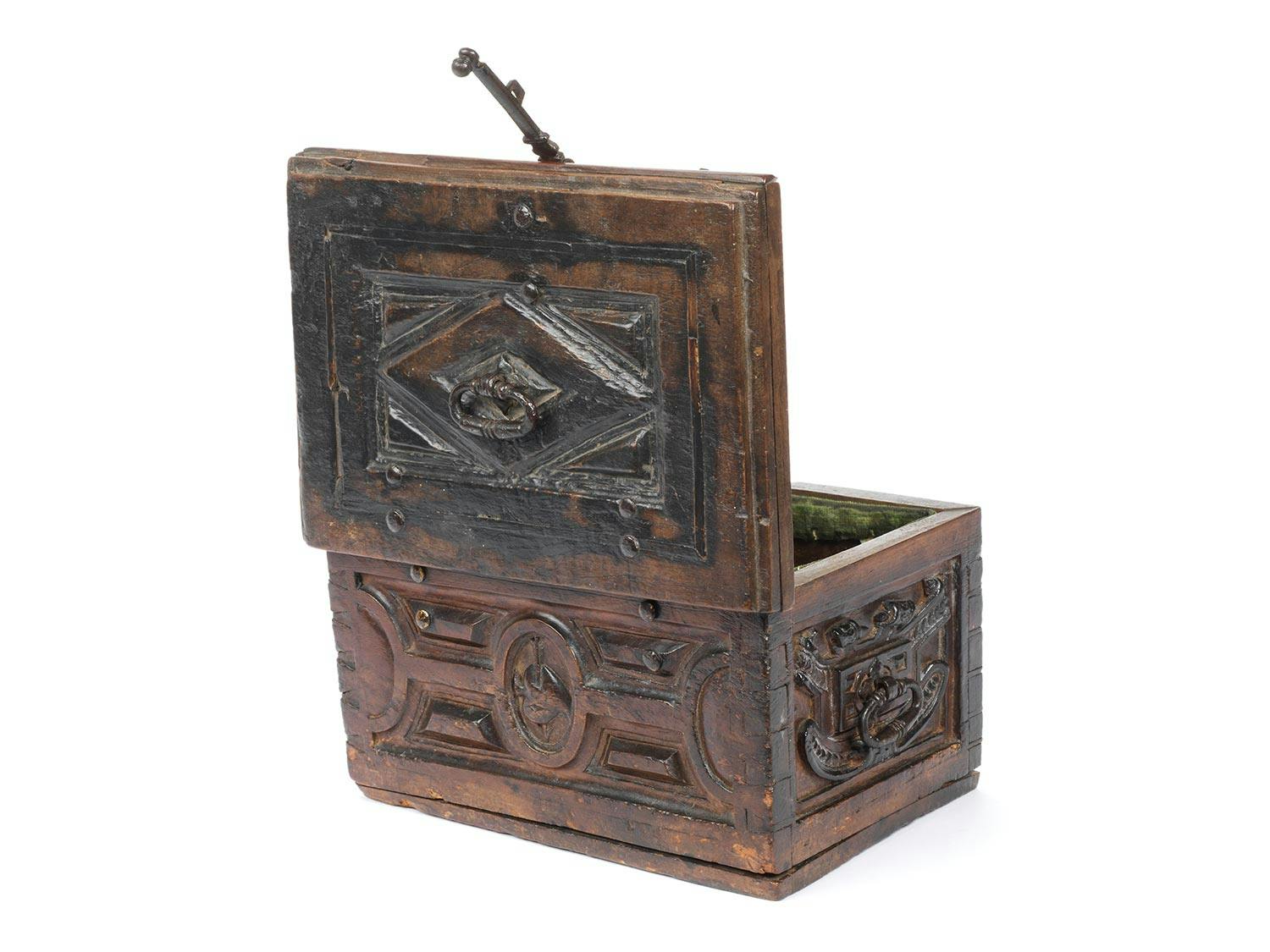 Detailabbildung: Seltene Hochzeitsschatulle der Spätrenaissance