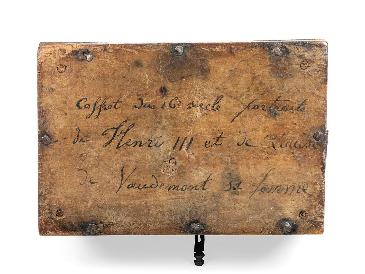 Detailabbildung: Seltene Hochzeitsschatulle der Spätrenaissance