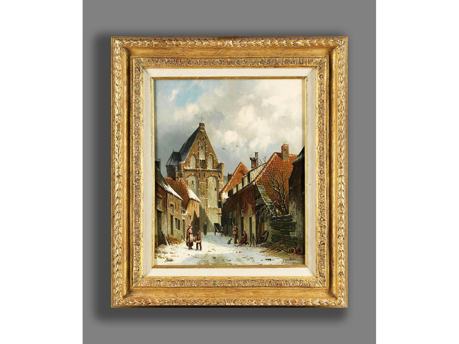 Detailabbildung: Adrianus Eversen, 1818 Amsterdam – 1897 Delft