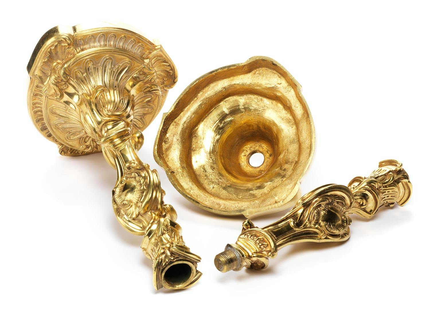 Detailabbildung: Paar Rokoko-Kerzenleuchter