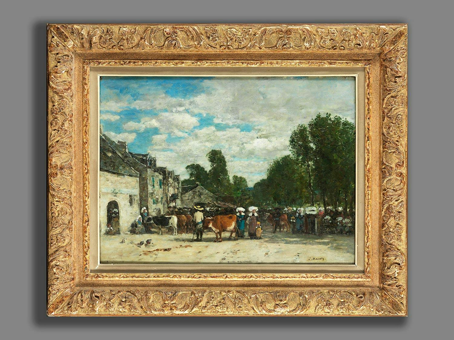 Detailabbildung: Eugène Boudin, 1824 Honfleur – 1898 Deauville