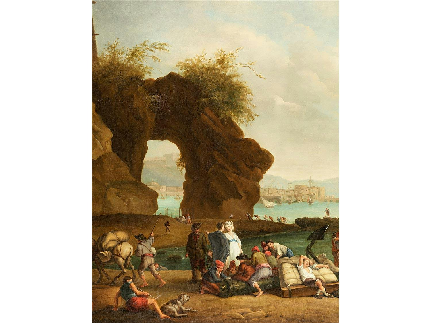 Detailabbildung: Joseph Vernet, 1714 Avignon – 1789 Paris, zug.