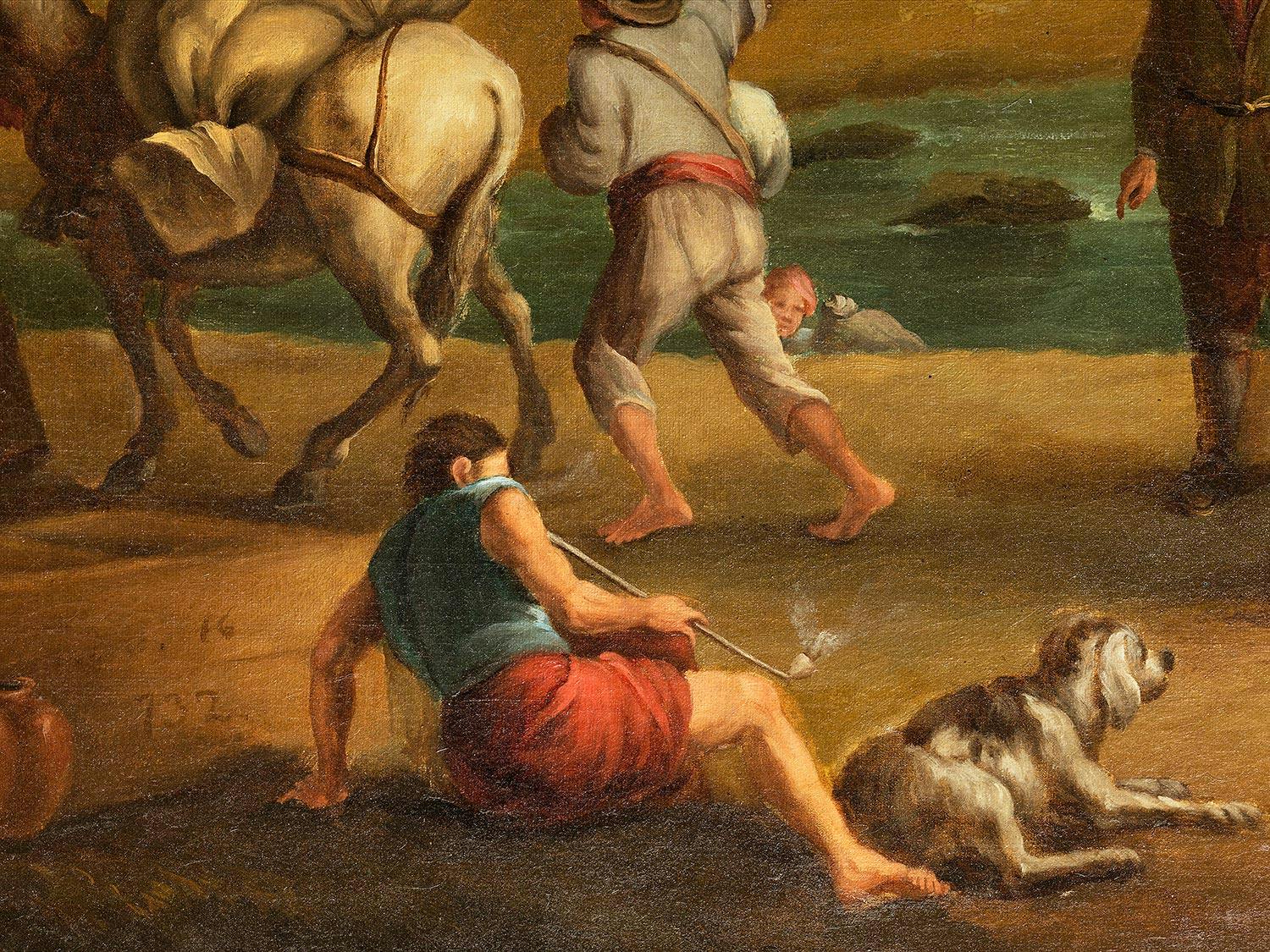 Detailabbildung: Joseph Vernet, 1714 Avignon – 1789 Paris, zug.