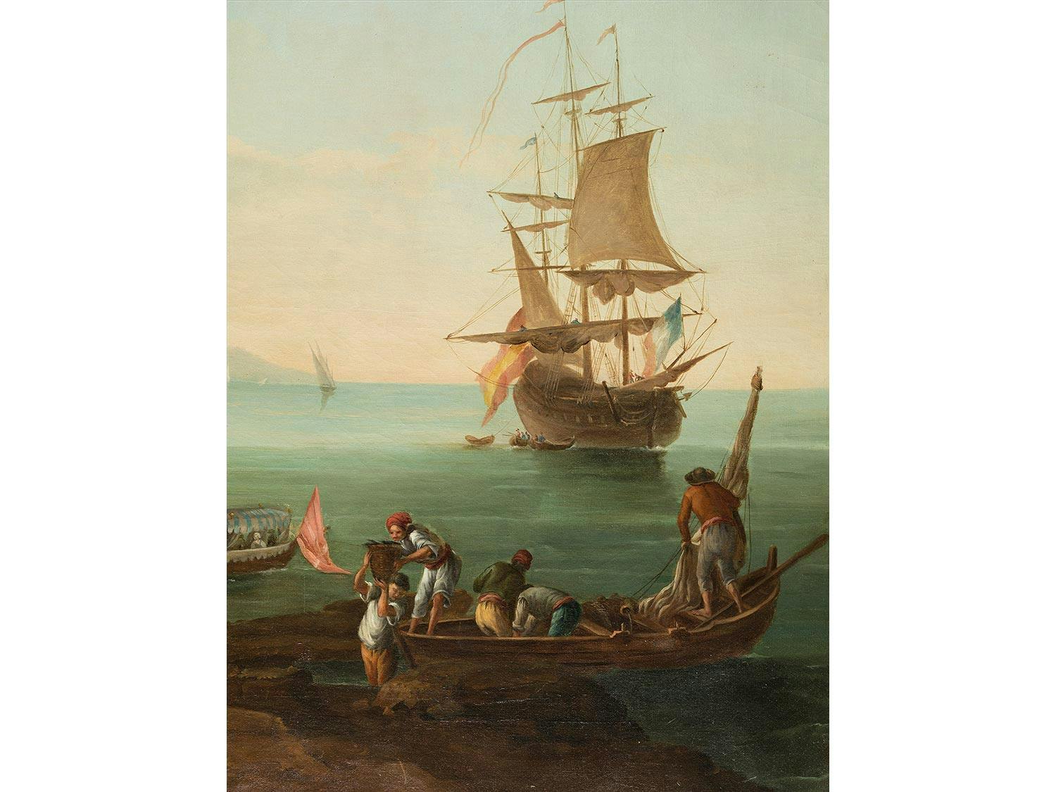 Detailabbildung: Joseph Vernet, 1714 Avignon – 1789 Paris, zug.