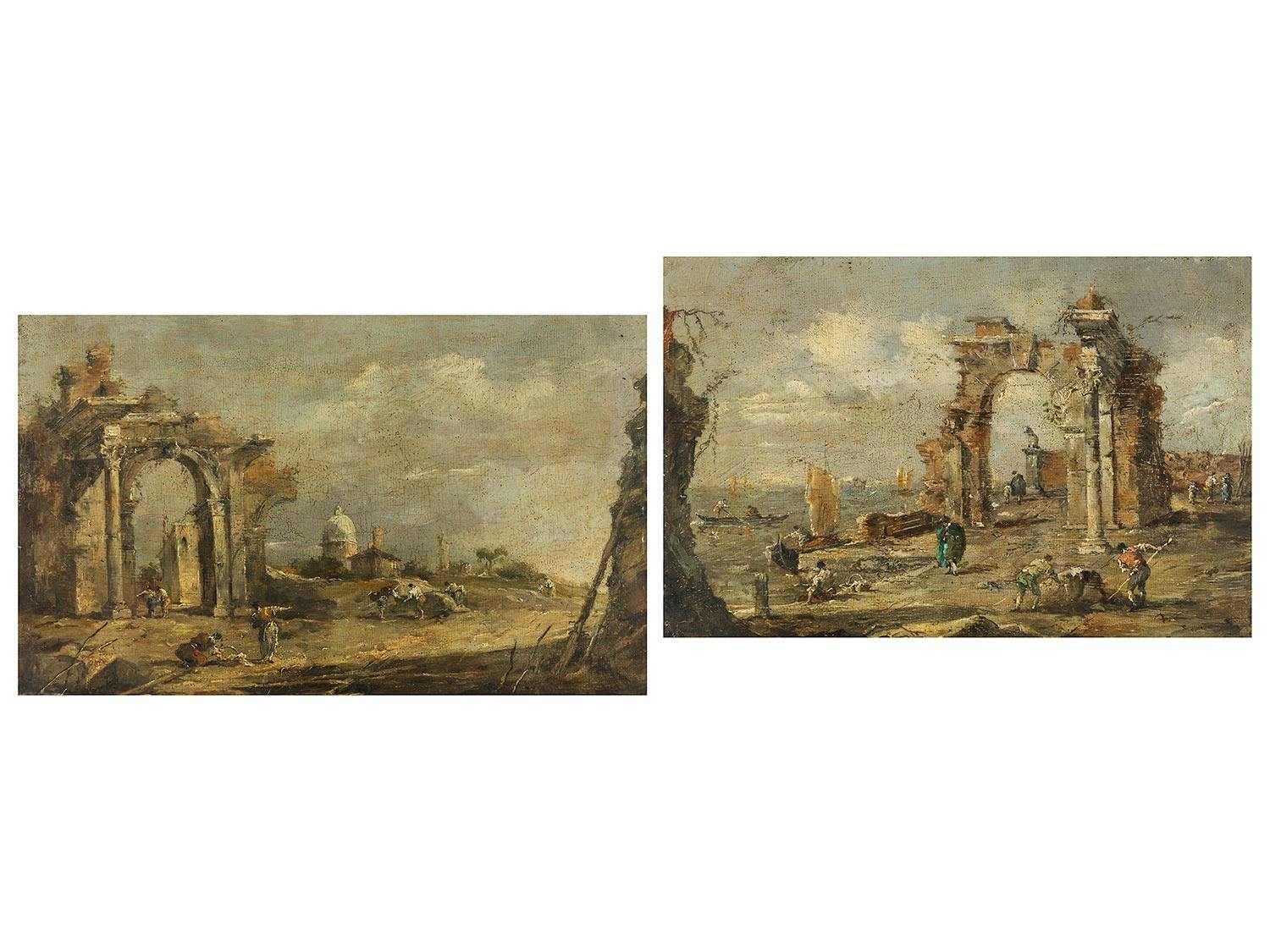 Francesco Guardi (1712 – 1793) und Giacomo Guardi (1764 – 1835)