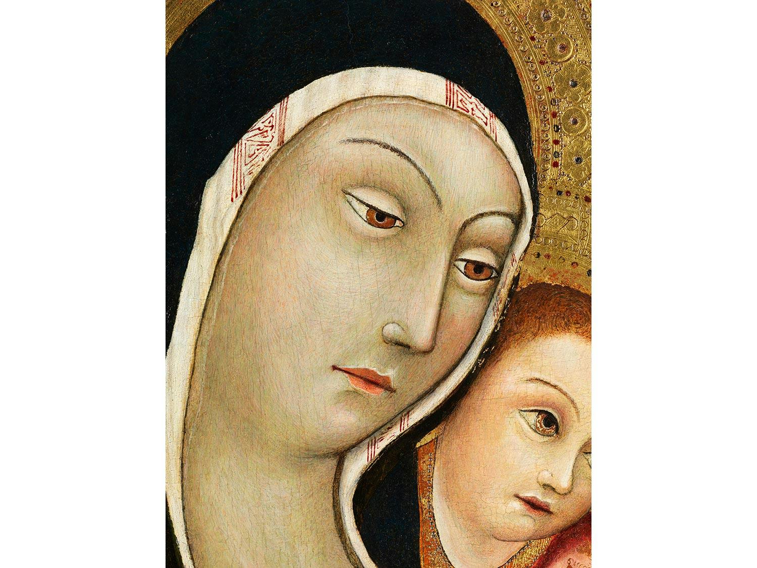 Detailabbildung: Ansano di Mancio Sano di Pietro, auch genannt „Sano di Pietro“, 1405/06 Siena – 1481 ebenda, zug.