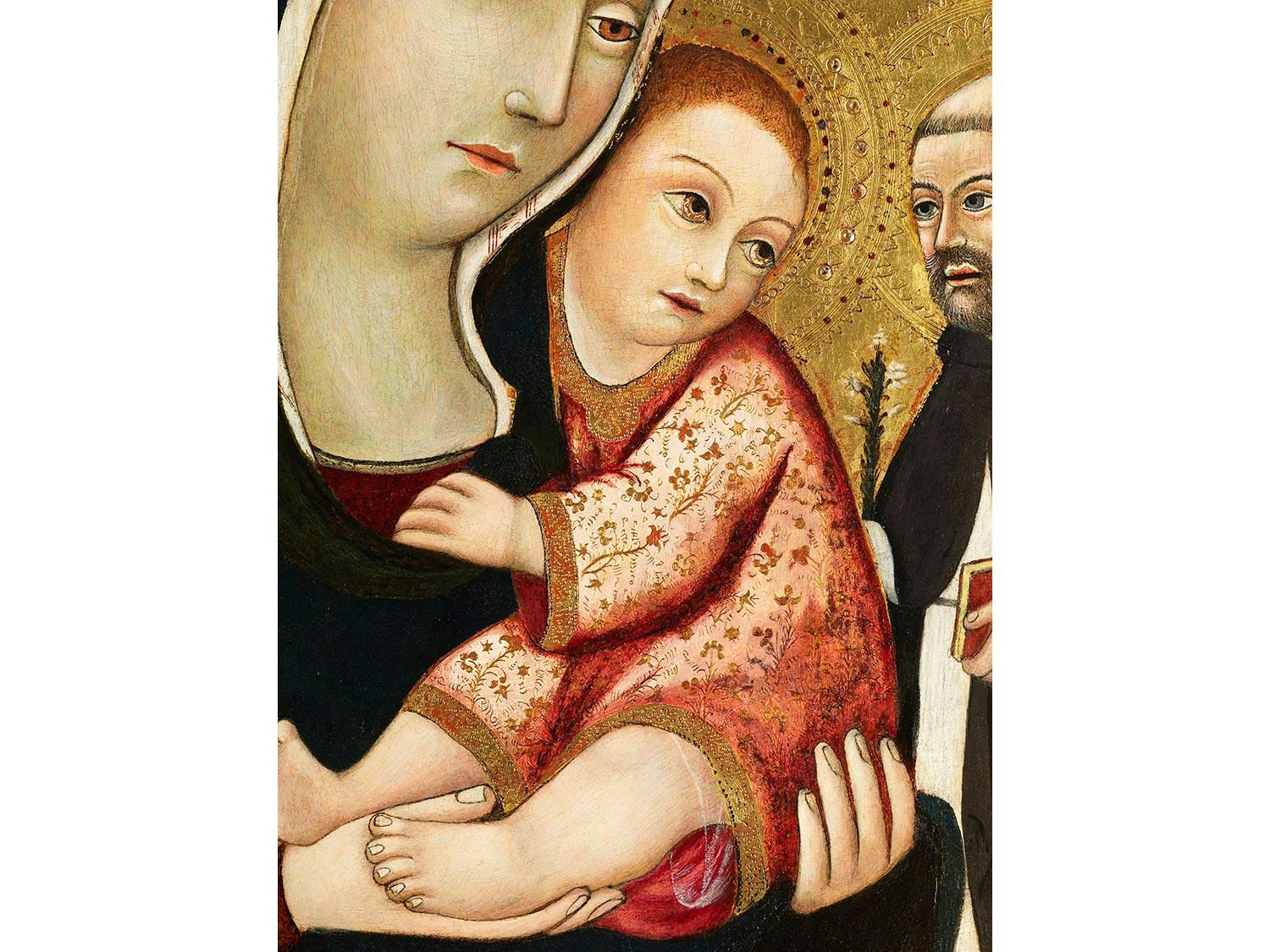 Detailabbildung: Ansano di Mancio Sano di Pietro, auch genannt „Sano di Pietro“, 1405/06 Siena – 1481 ebenda, zug.