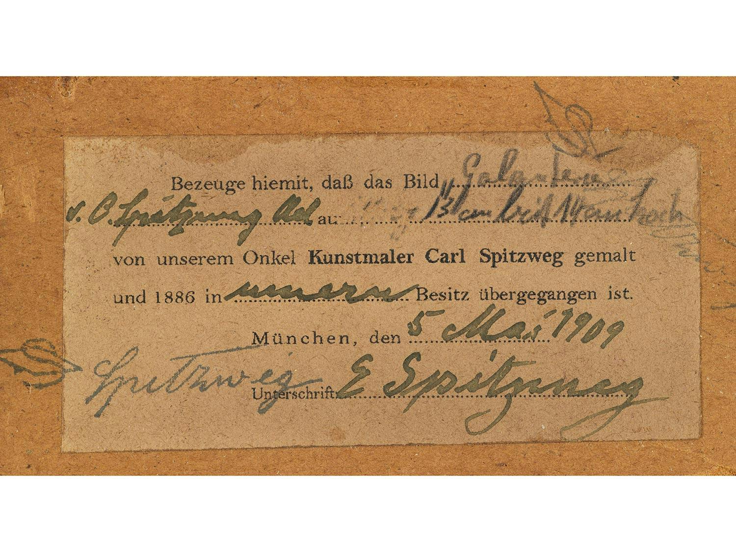 Detailabbildung: Carl Spitzweg, 1808 München – 1885 ebenda