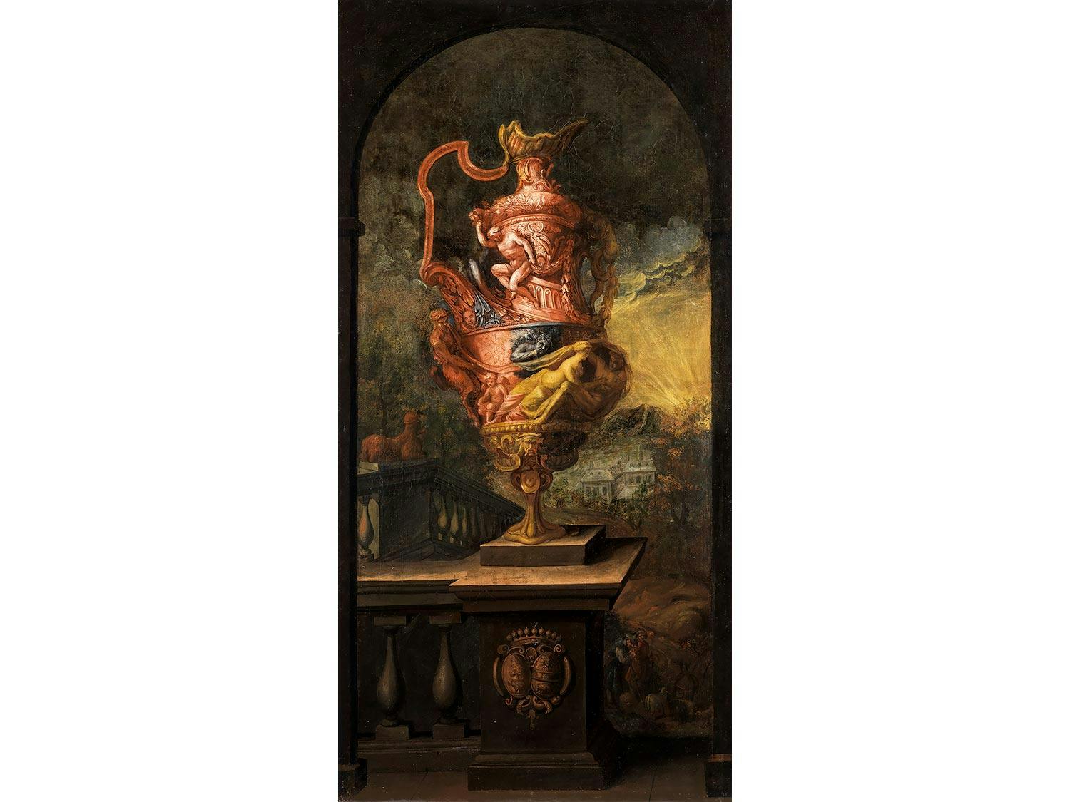 Detailabbildung: Dekorationsmaler um 1700