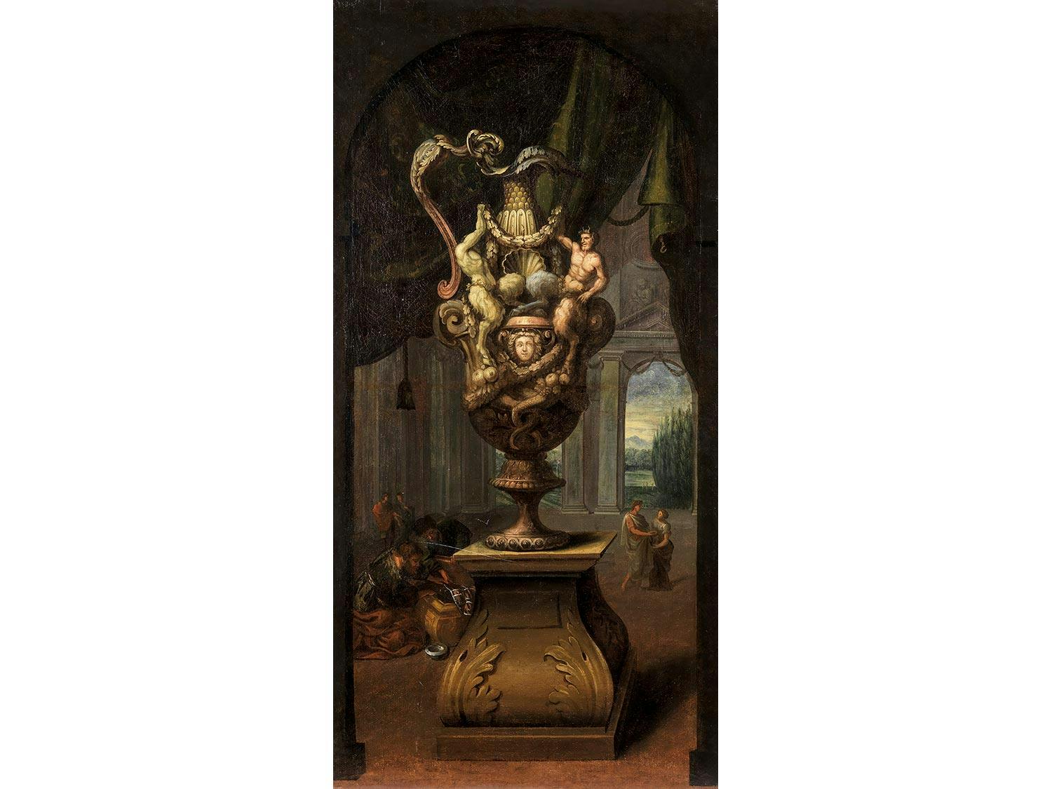 Detailabbildung: Dekorationsmaler um 1700