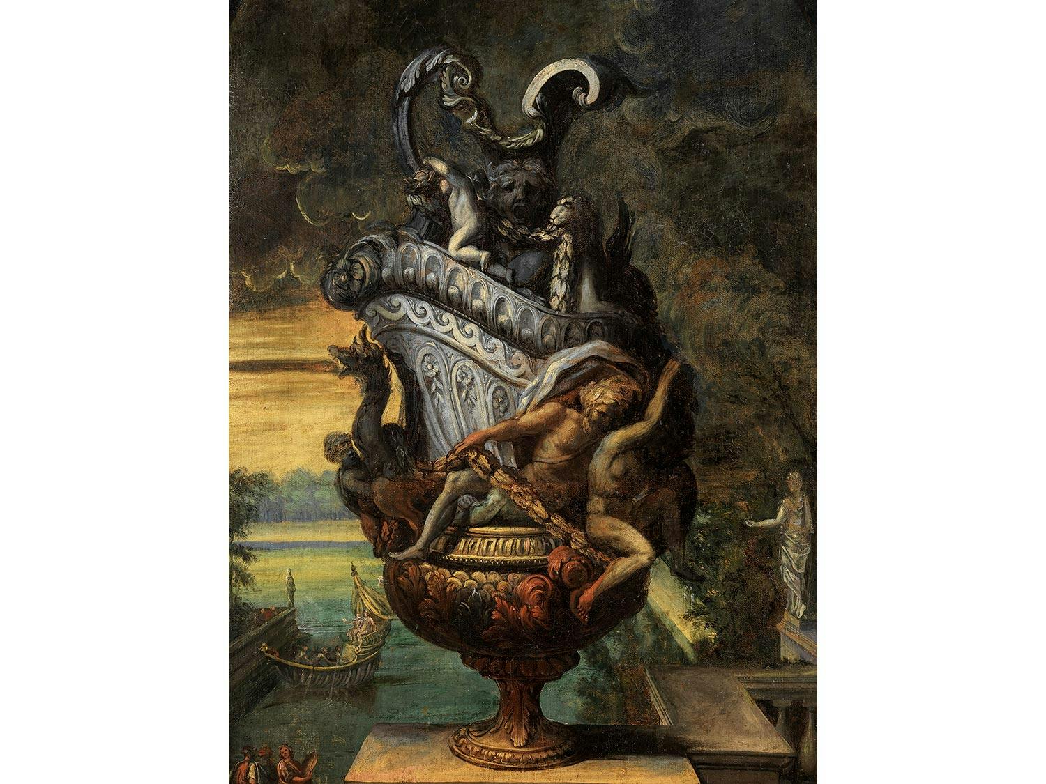 Detailabbildung: Dekorationsmaler um 1700