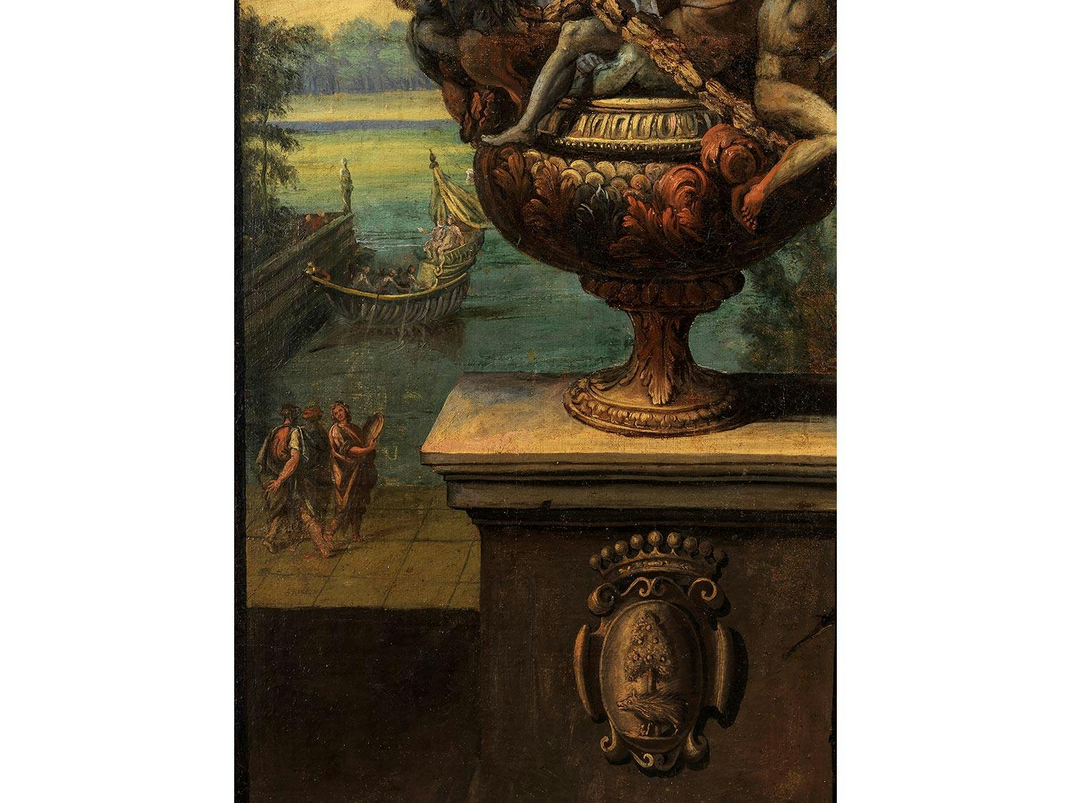 Detailabbildung: Dekorationsmaler um 1700