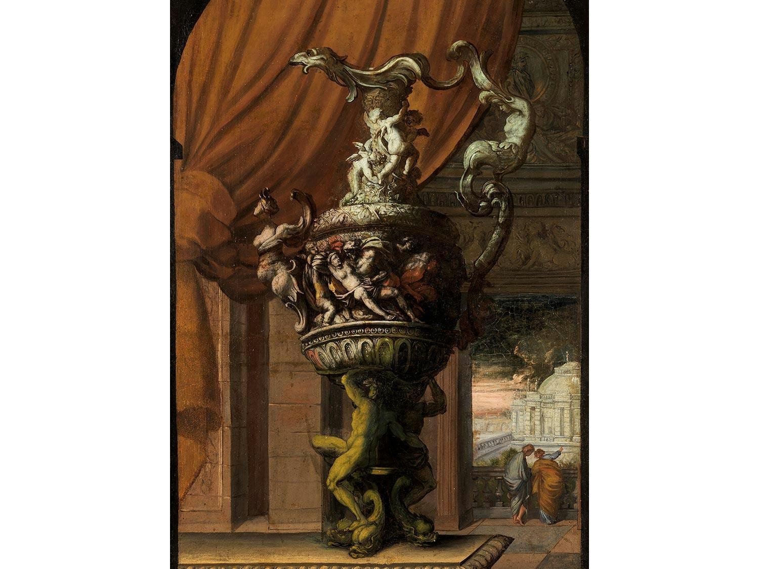 Detailabbildung: Dekorationsmaler um 1700