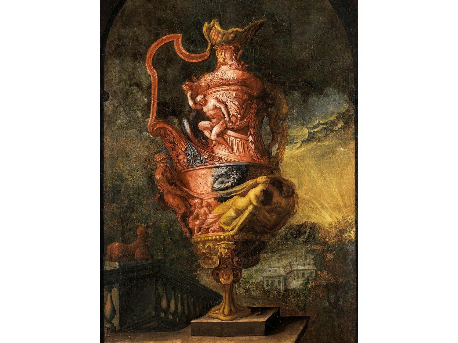 Detailabbildung: Dekorationsmaler um 1700