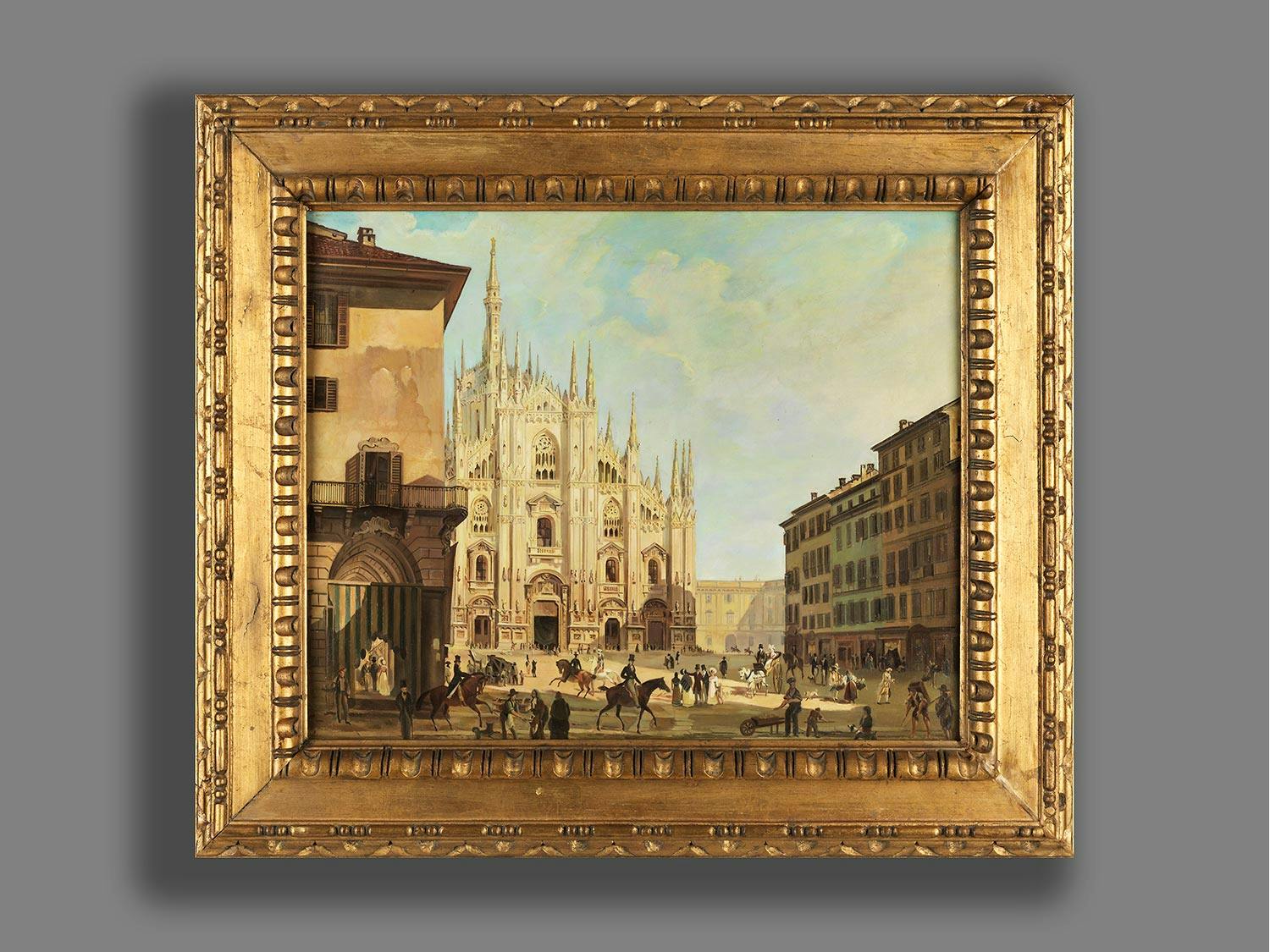 Detailabbildung: Giovanni Migliara, 1785 Alessandria – 1837 Mailand, zug.