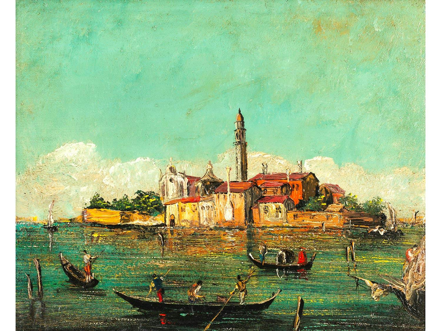 Detailabbildung: Giuseppe Ponga, 1856 Chioggia – 1925 Venedig, zug.