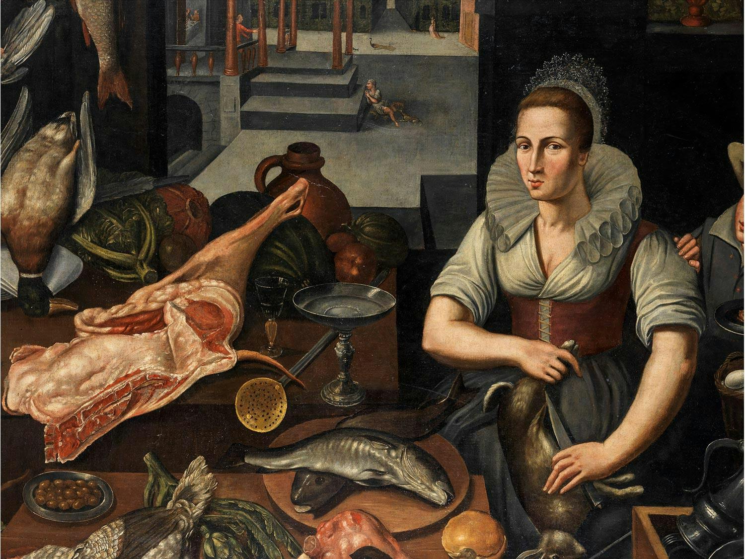 Detailabbildung: Joachim Beuckelaer, 1533 Antwerpen – 1574/75 ebenda, Kreis des
