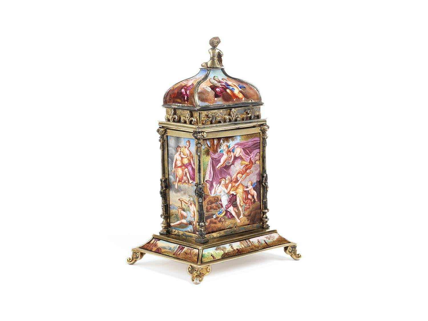 Detailabbildung: Wiener Miniatur-Tischuhr