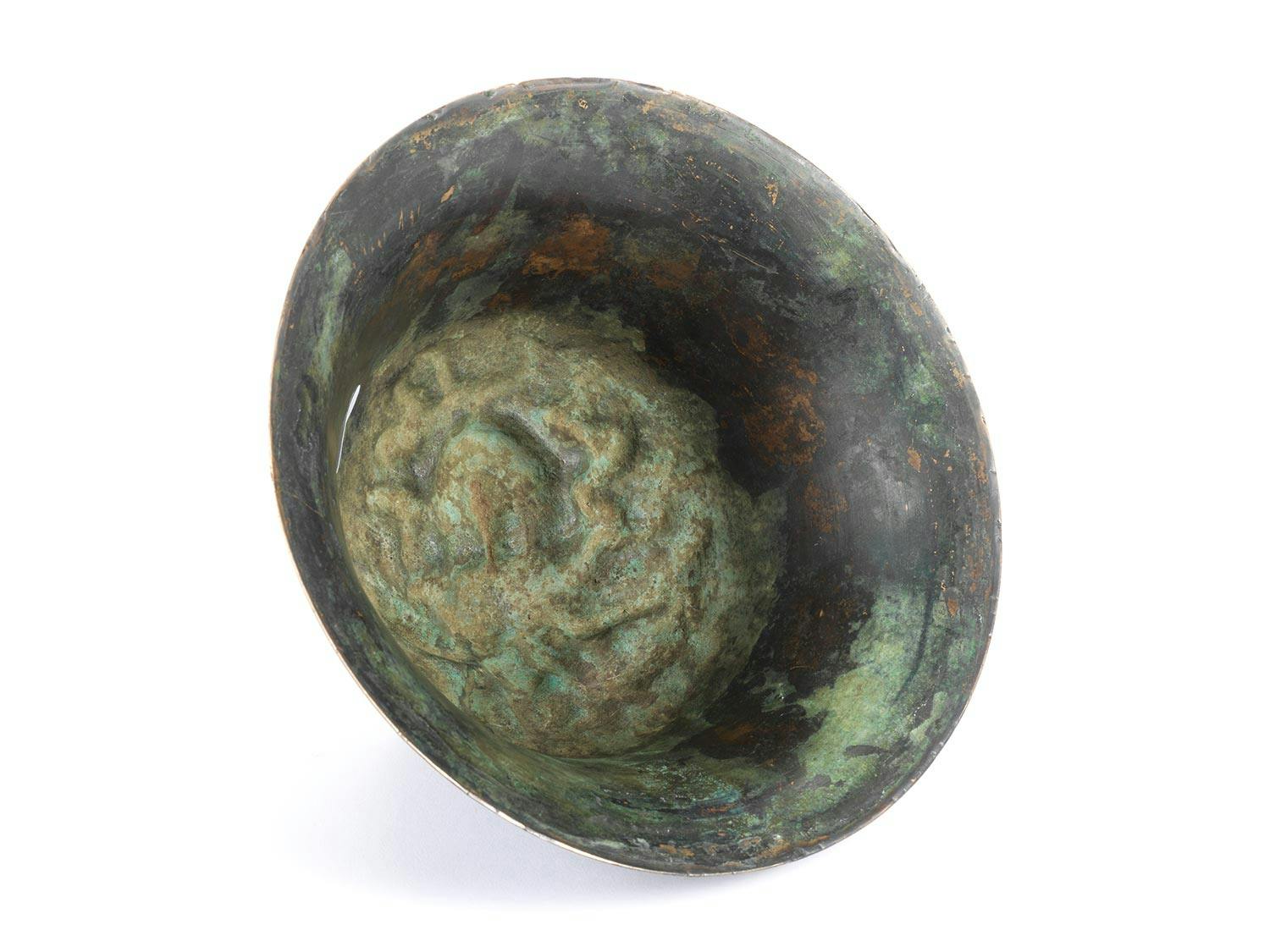 Detailabbildung: Schildbuckel mit Medusenhaupt