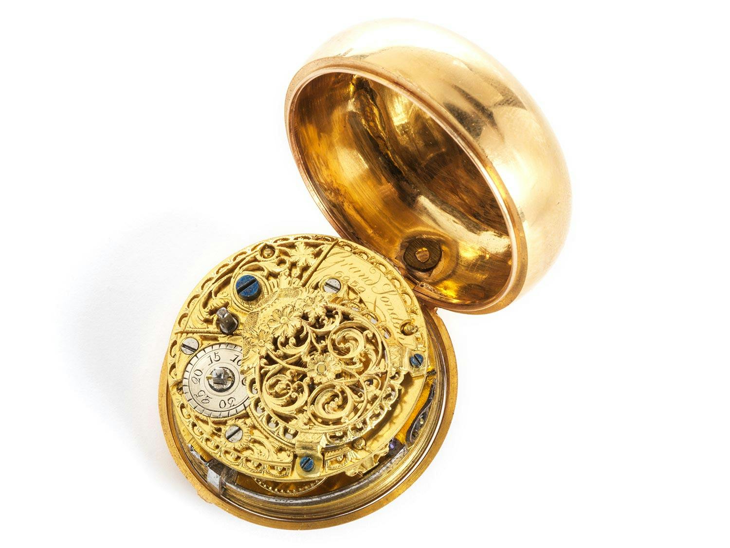 Detailabbildung: Londoner Spindeltaschenuhr