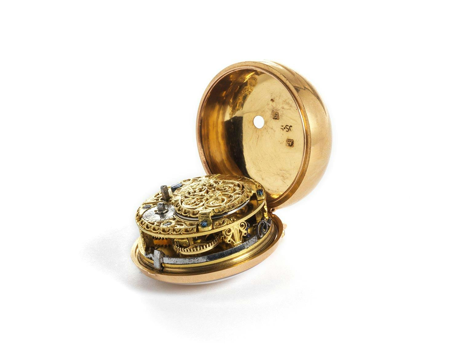 Detailabbildung: Londoner Spindeltaschenuhr