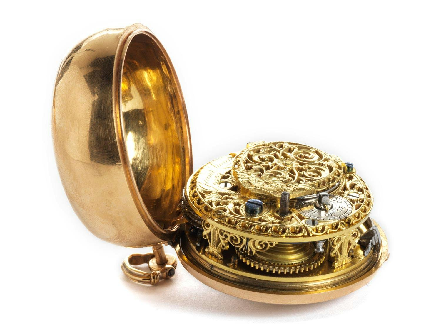 Detailabbildung: Londoner Spindeltaschenuhr