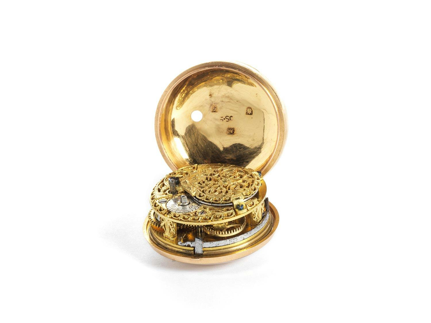 Detailabbildung: Londoner Spindeltaschenuhr