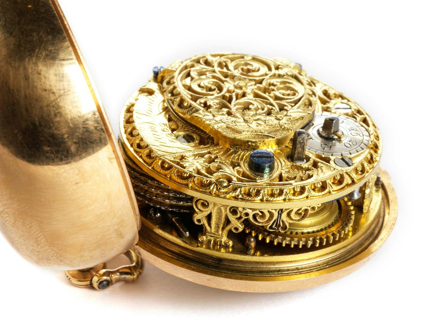 Detailabbildung: Londoner Spindeltaschenuhr