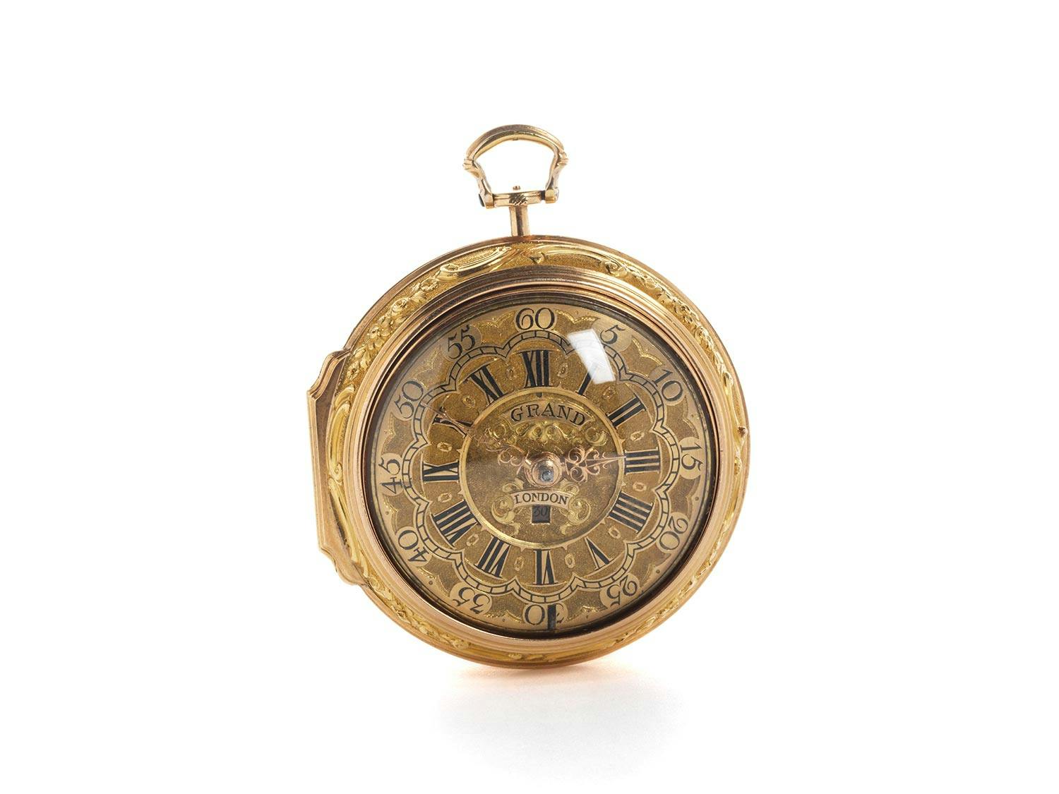 Detailabbildung: Londoner Spindeltaschenuhr