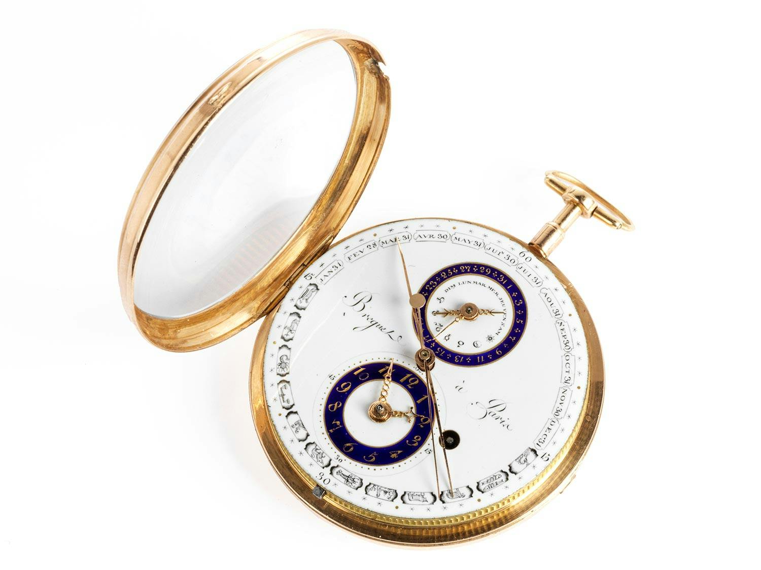 Detailabbildung: Pariser Taschenuhr mit ewigem Kalender