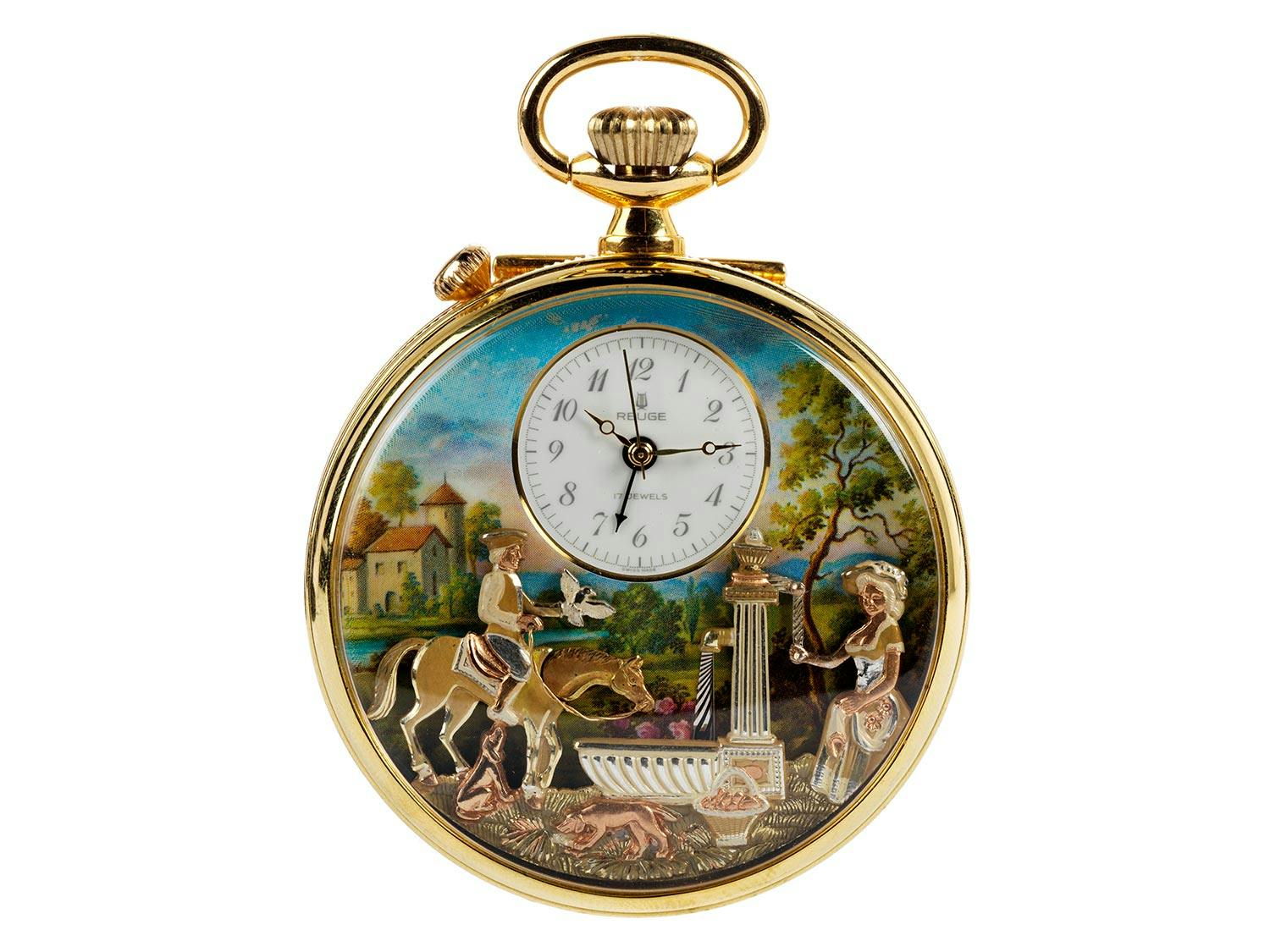 Schweizer Taschenuhr mit Spielwerk