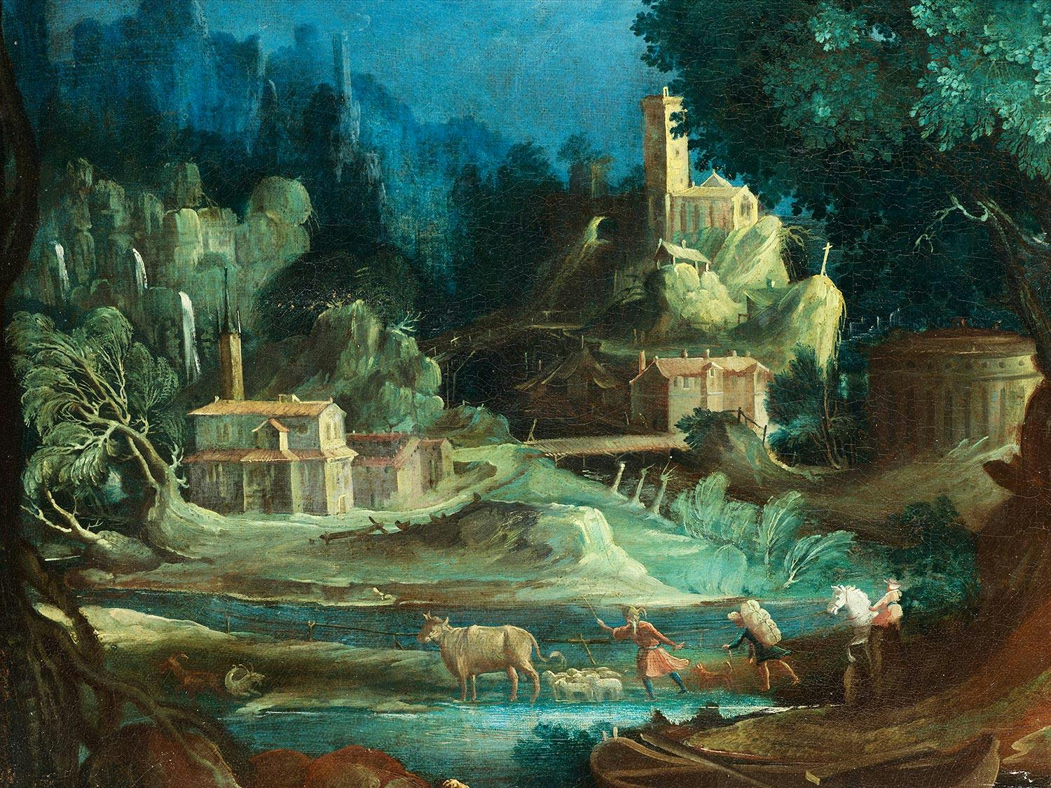 Detailabbildung: Paul Bril, um 1553/54 Antwerpen – 1626 Rom