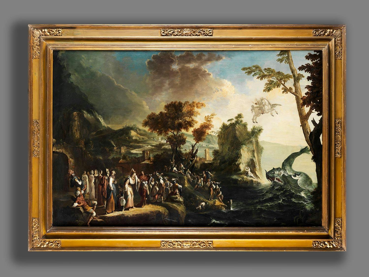 Detailabbildung: Ilario Mercanti Spolverini, genannt „Lo Spolverini“., 1657 Parma – 1734, zug.