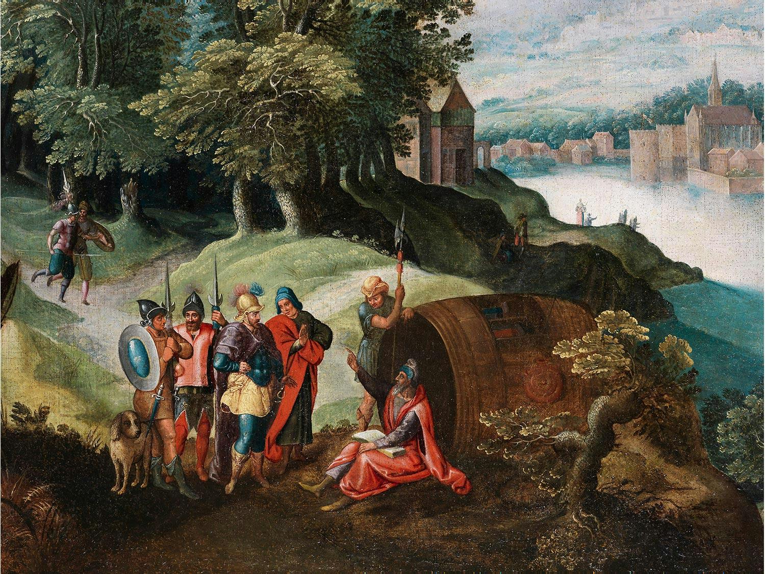 Detailabbildung: Gillis van Coninxloo II, 1544 Antwerpen – 1607 Amsterdam, zug.