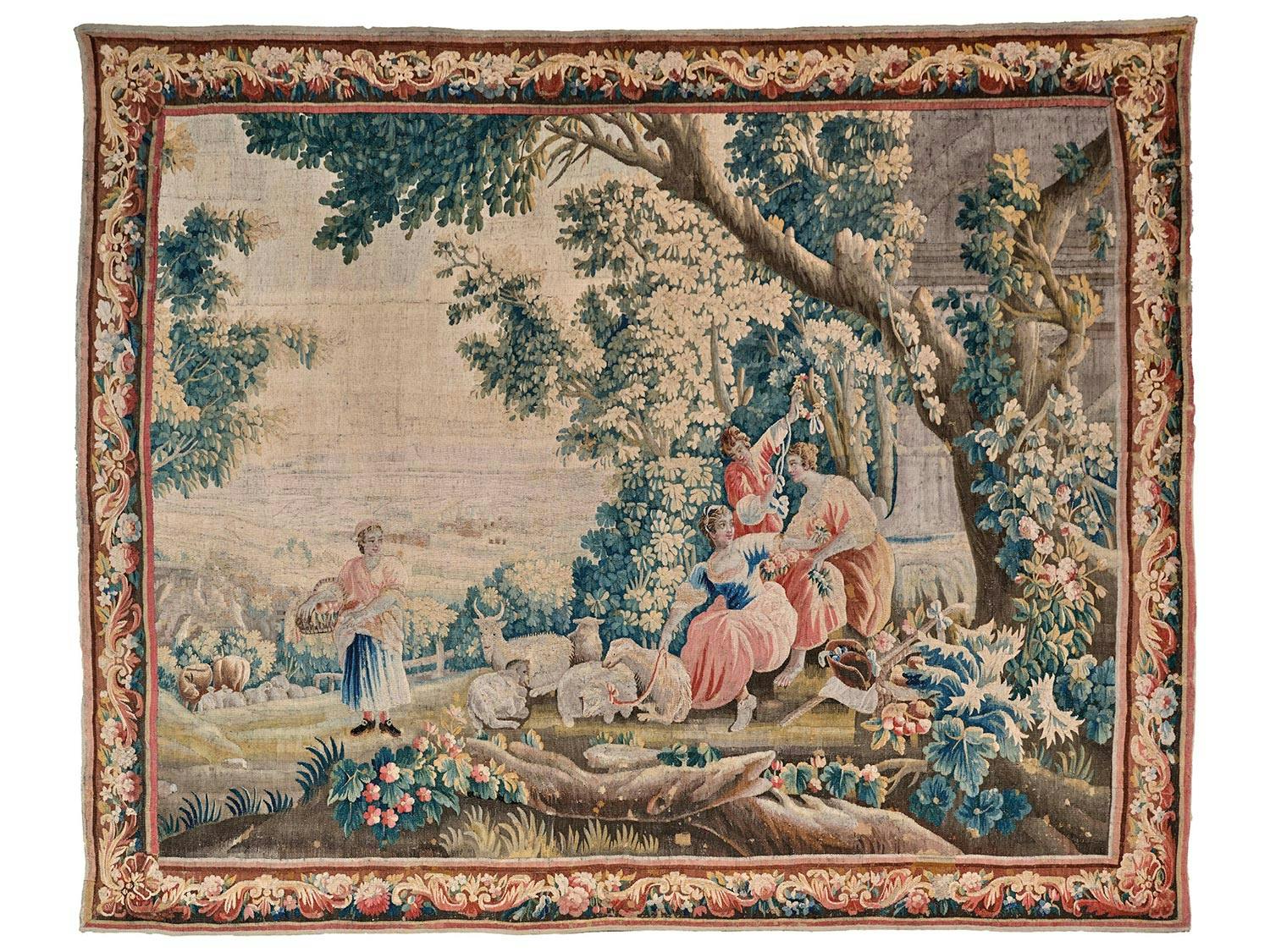 Bedeutender Wandteppich aus der Königlichen Manufaktur von Aubusson