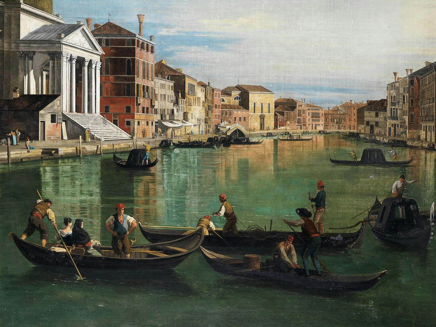 Detailabbildung: Giovanni Antonio Canal, genannt „Canaletto“, 1697 Venedig – 1768 ebenda, Nachfolge des