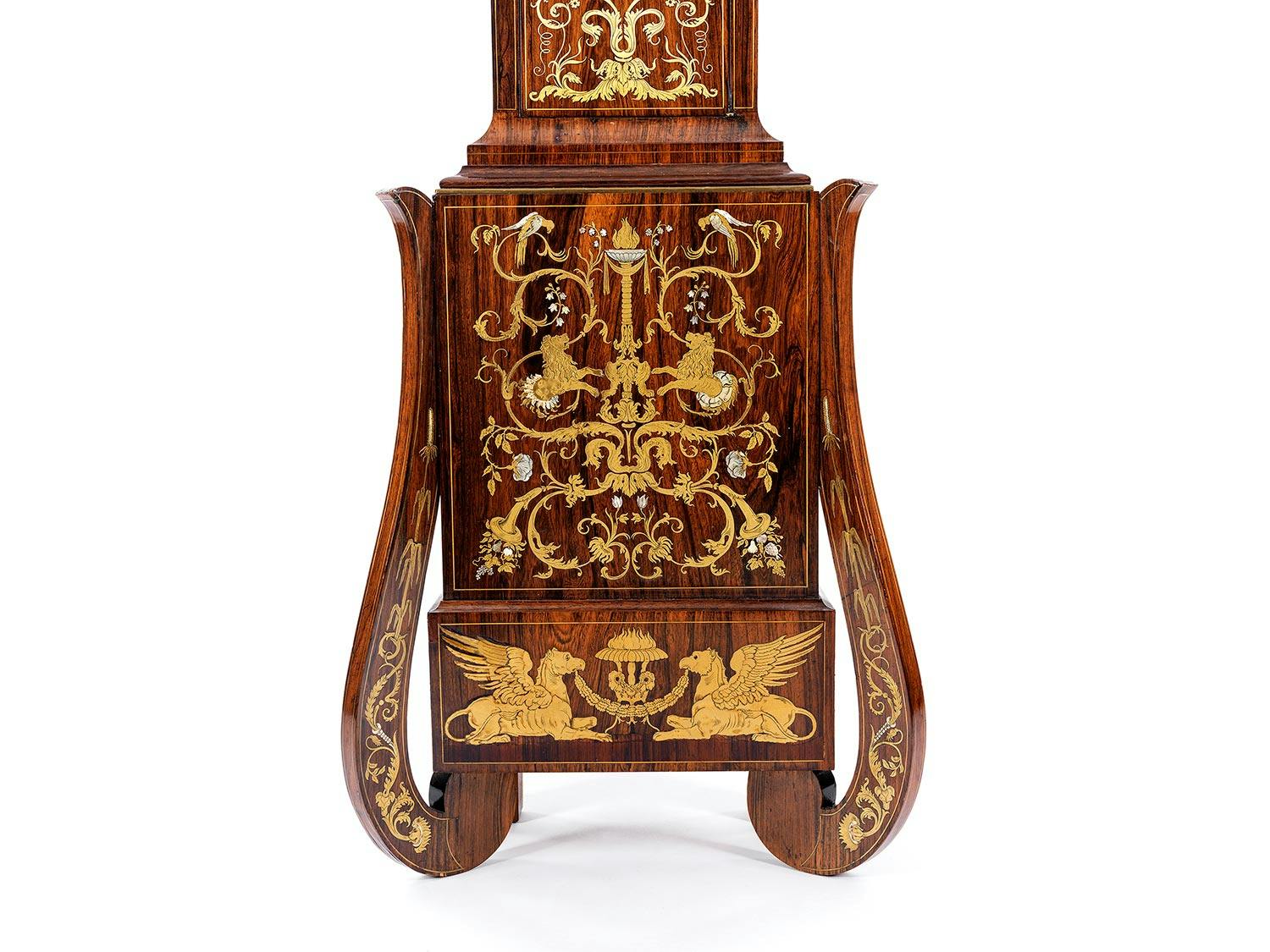 Detailabbildung: Höfische Standuhr