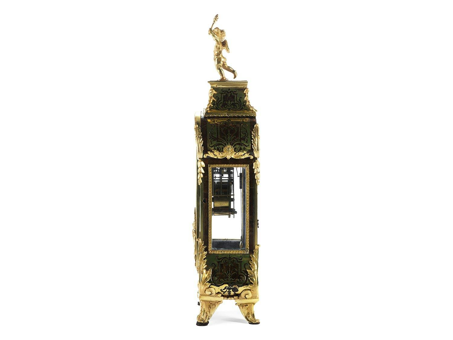 Detailabbildung: Louis XIV-Boulle-Pendule von Pierre Margotin – Paris
