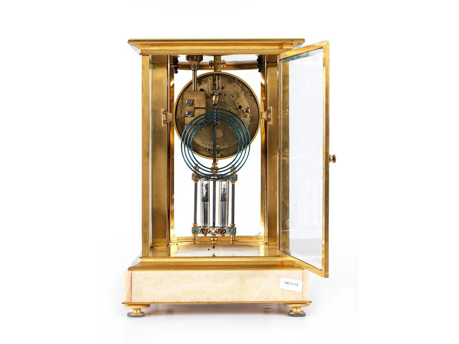 Detailabbildung: Cloisonné Kaminuhr