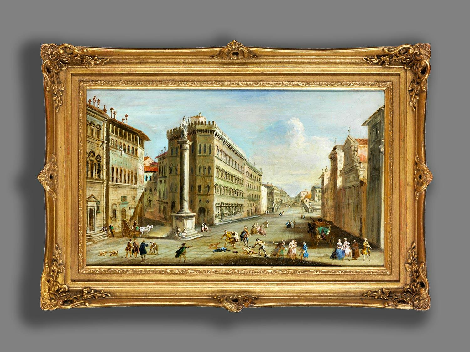 Detailabbildung: Giuseppe Zocchi, 1711 Florenz – 1767 ebenda, Kreis des