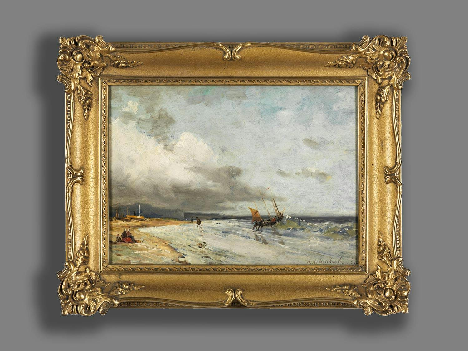Detailabbildung: Andreas Achenbach, 1815 Kassel – 1910 Düsseldorf