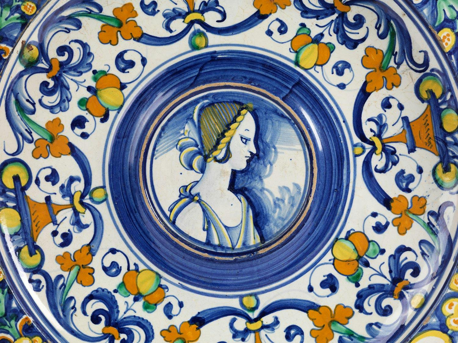 Detailabbildung: Schale mit Frauenportrait