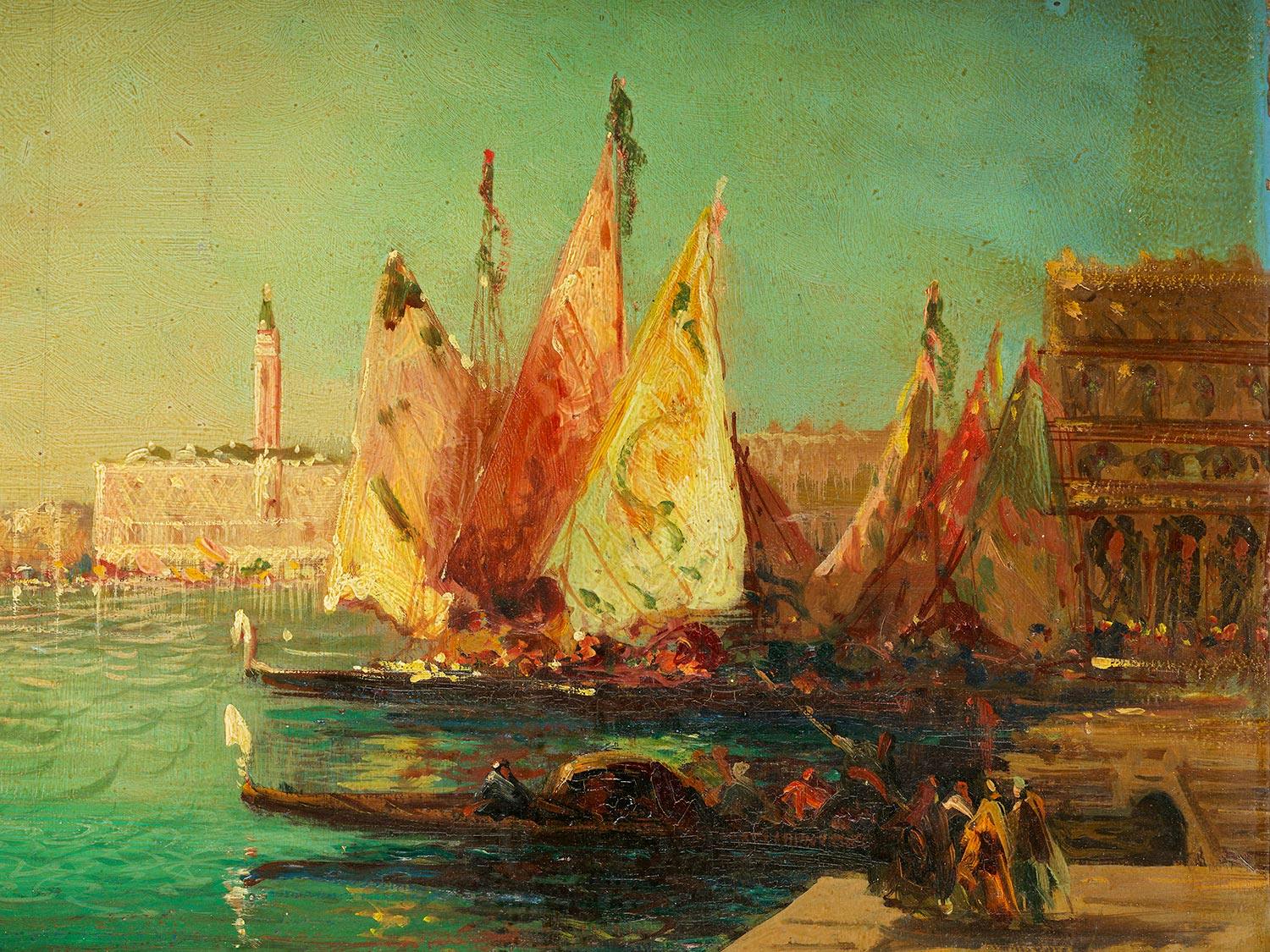 Detailabbildung: Félix Ziem, 1821 Beaune – 1911 Paris, Art des