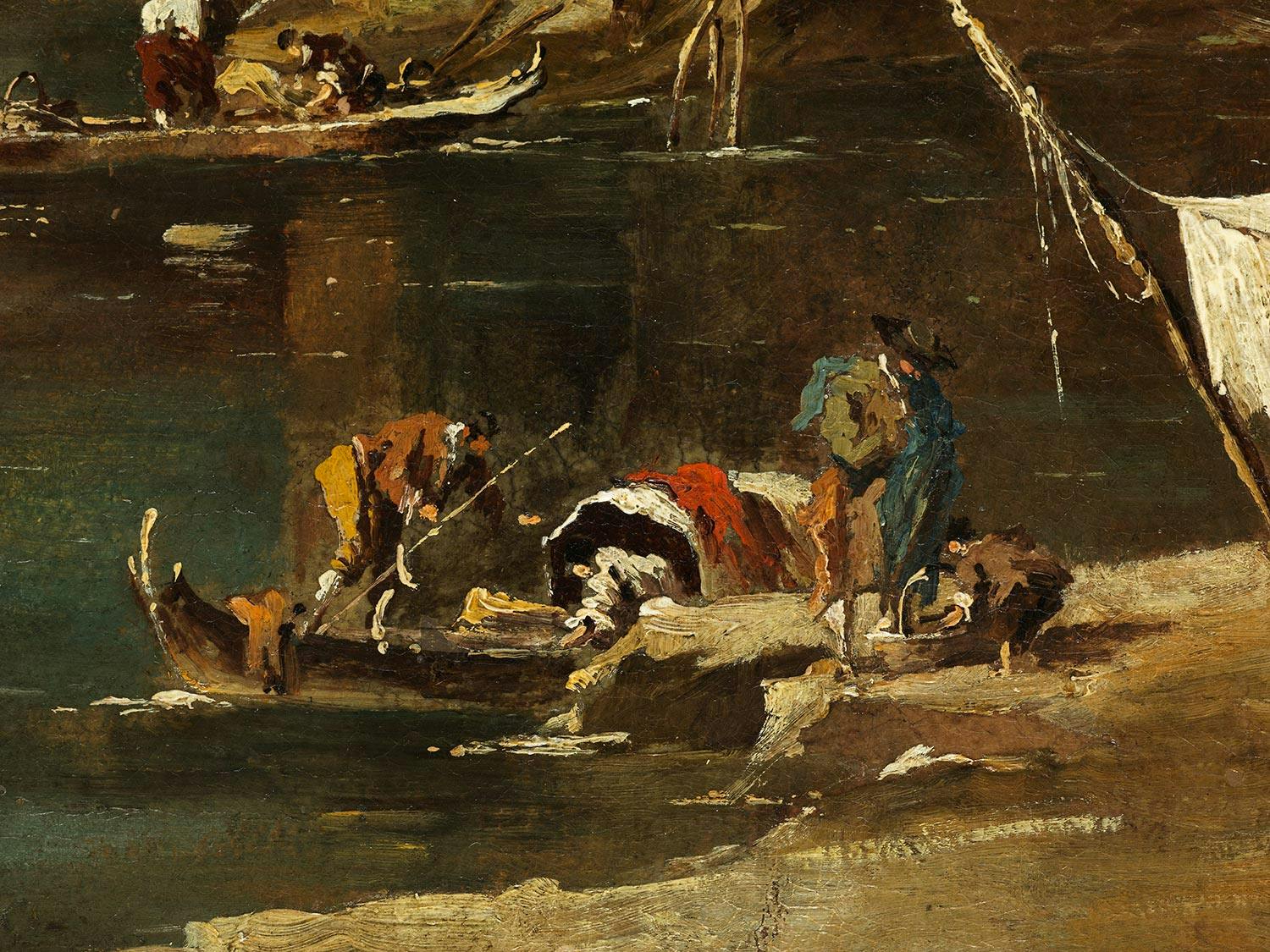 Detailabbildung: Francesco Guardi, 1712 Venedig – 1793 ebenda, zug.