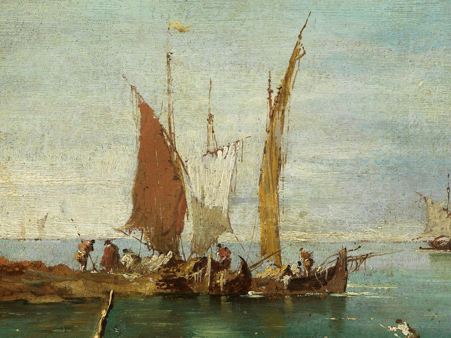 Detailabbildung: Francesco Guardi, 1712 Venedig – 1793 ebenda, zug.