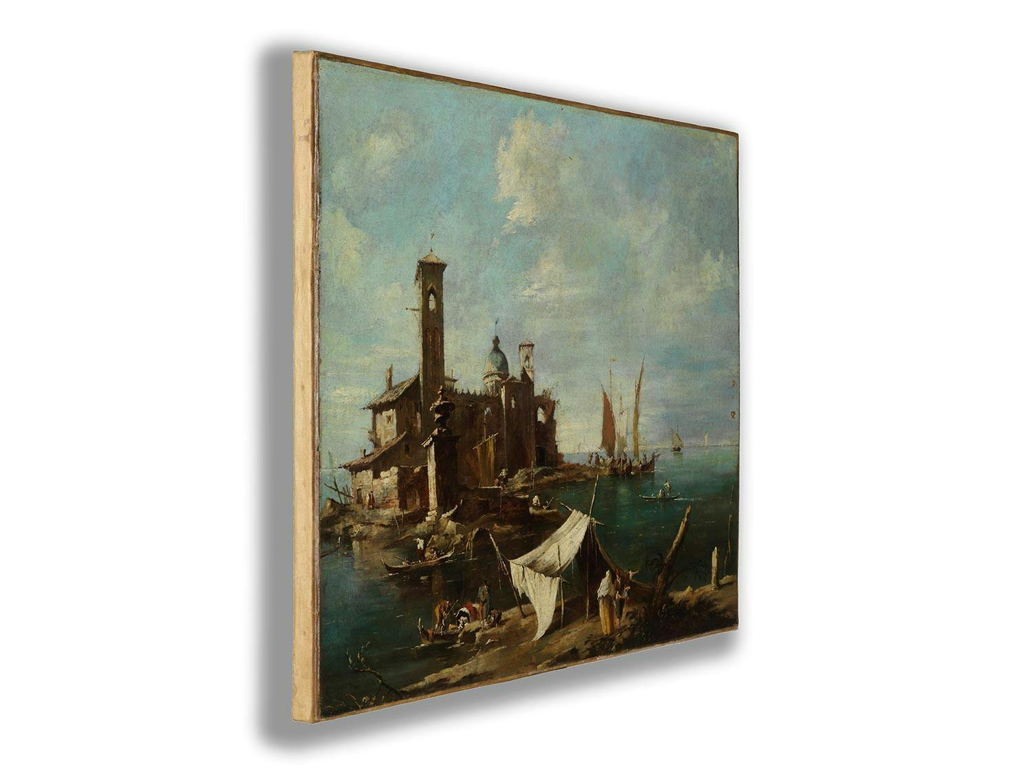 Detailabbildung: Francesco Guardi, 1712 Venedig – 1793 ebenda, zug.