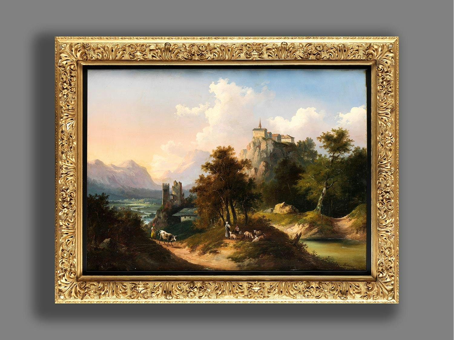 Detailabbildung: Gustav Barbarini, 1840 Wien – 1909 Hinterbrühl